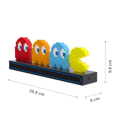 Lámpara nocturna portable de íconos de Pac Man, tiene control de voz y 3 modos de uso incluidos.