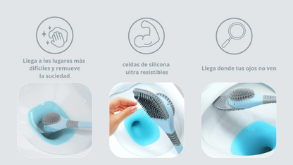 Cepillo de silicona para baño con forma de patito