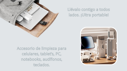 Kit de Limpieza profunda para artículos de tecnología 8 en 1.