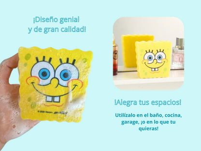 Pack x 5 esponjas tipo Bob Esponja.