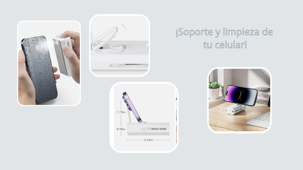 Kit de Limpieza profunda para artículos de tecnología 8 en 1.